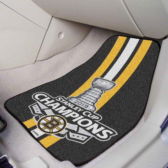 Pittsburgh Penguins Front Carpet Car Mat Set - 2 Pieces, 2018 NHL Stanley Cup Champions