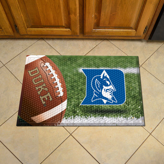 Duke Blue Devils Rubber Scraper Door Mat