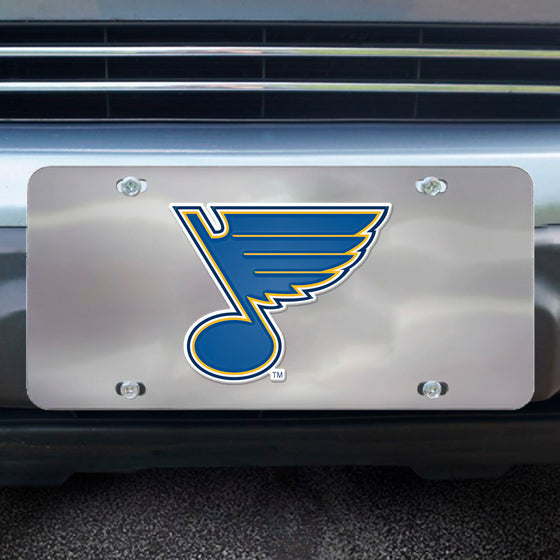 St. Louis Blues 3D Stainless Steel License Plate