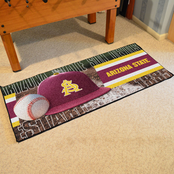 Arizona State Sun Devils Baseball Runner Rug - 30in. x 72in.