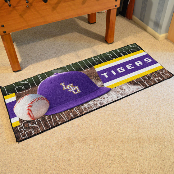 LSU Tigers Baseball Runner Rug - 30in. x 72in.