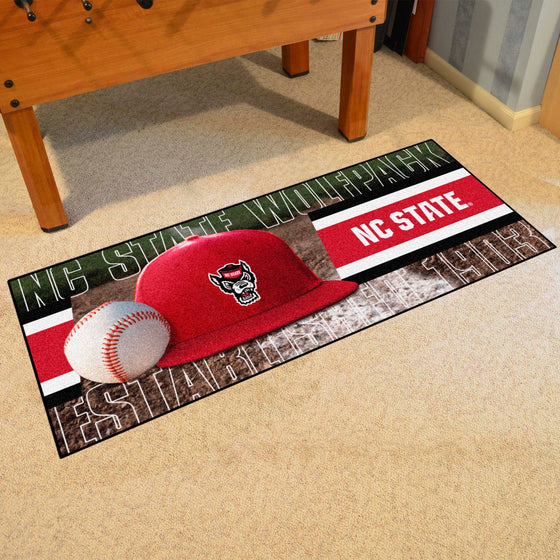 NC State Wolfpack Baseball Runner Rug - 30in. x 72in.