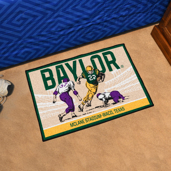 Baylor Bears Starter Mat Accent Rug - 19in. x 30in. Ticket Stub Starter Mat