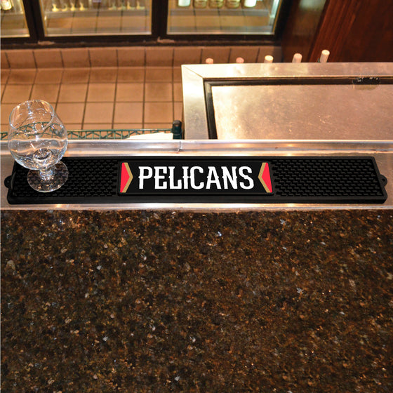 New Orleans Pelicans Bar Drink Mat - 3.25in. x 24in.