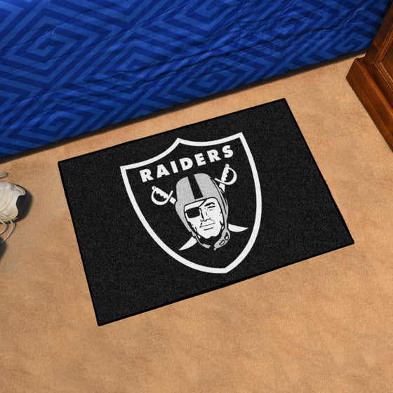 Las Vegas Raiders Starter Mat Accent Rug - 19in. x 30in.