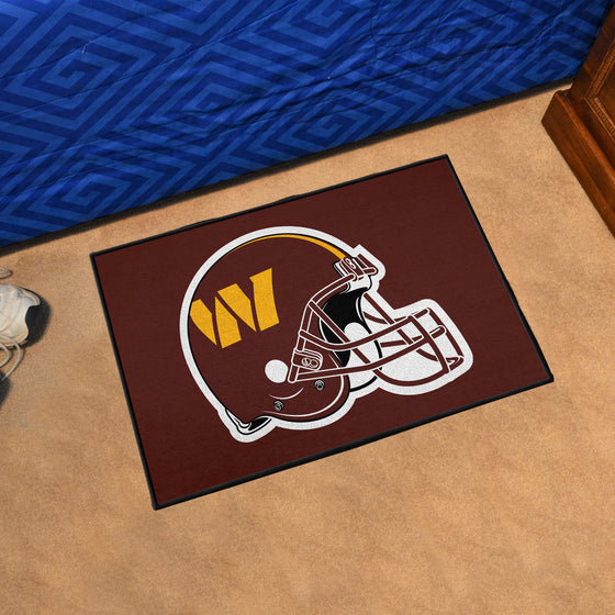 Washington Commanders Starter Mat Accent Rug - 19in. x 30in., Helmet Logo