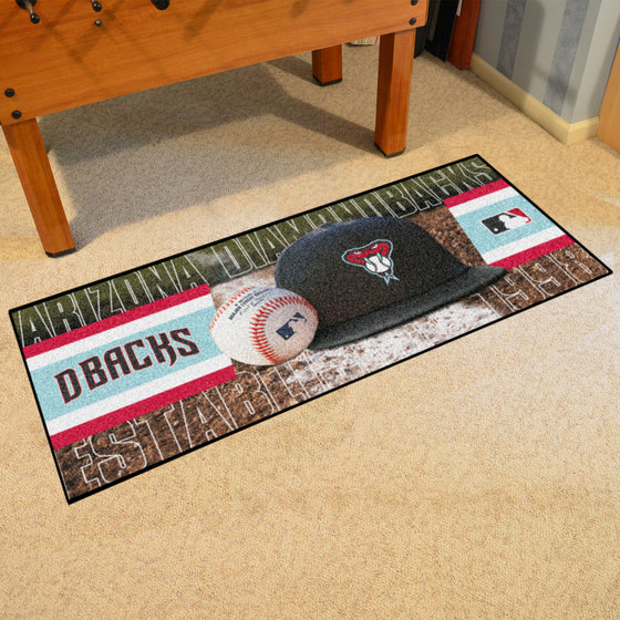 Arizona Diamondbacks Baseball Runner Rug - 30in. x 72in.