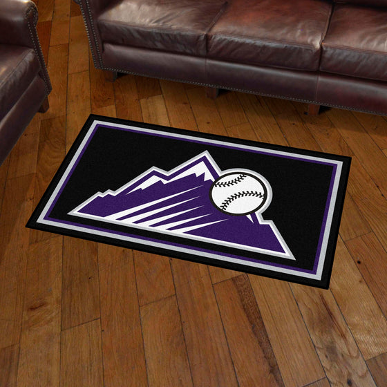 Colorado Rockies 3ft. x 5ft. Plush Area Rug