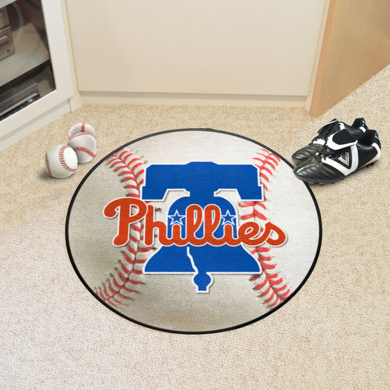 Philadelphia Phillies Baseball Rug - 27in. Diameter