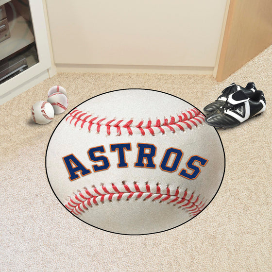 Houston Astros Baseball Rug - 27in. Diameter