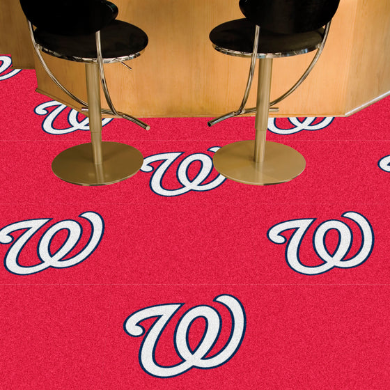 Washington Nationals Team Carpet Tiles - 45 Sq Ft.