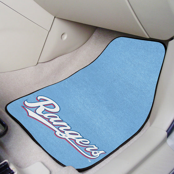 Texas Rangers Front Carpet Car Mat Set - 2 Pieces