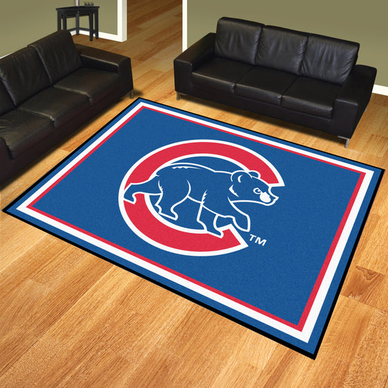 Chicago Cubs 8ft. x 10 ft. Plush Area Rug