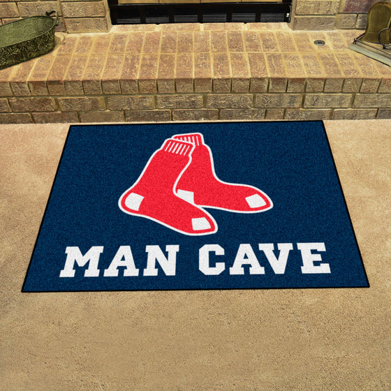 Boston Red Sox Man Cave All-Star Rug - 34 in. x 42.5 in.