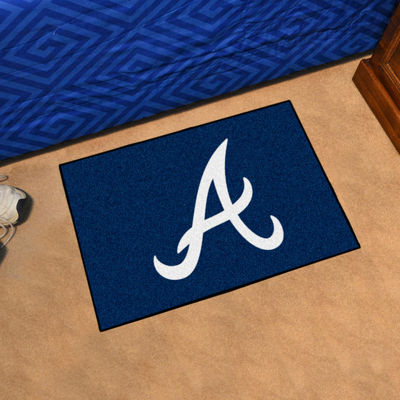 Atlanta Braves Starter Mat Accent Rug - 19in. x 30in.