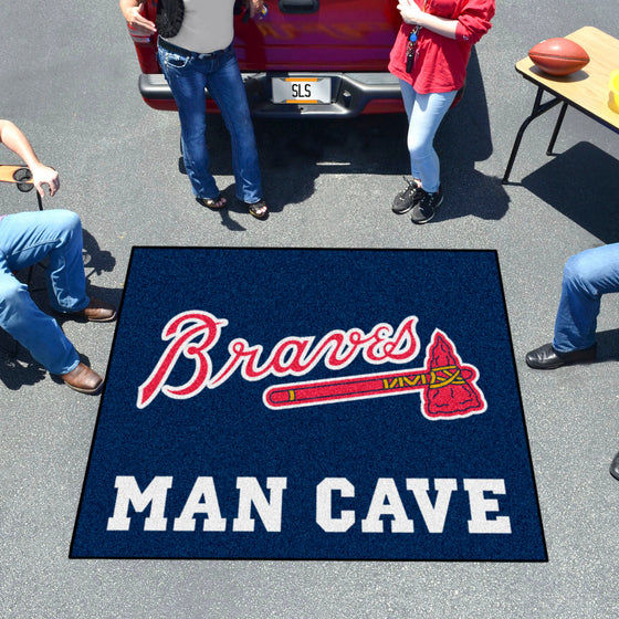 Atlanta Braves Man Cave Tailgater Rug - 5ft. x 6ft.