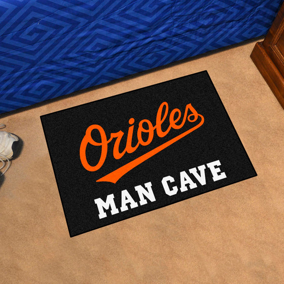 Baltimore Orioles Man Cave Starter Mat Accent Rug - 19in. x 30in.