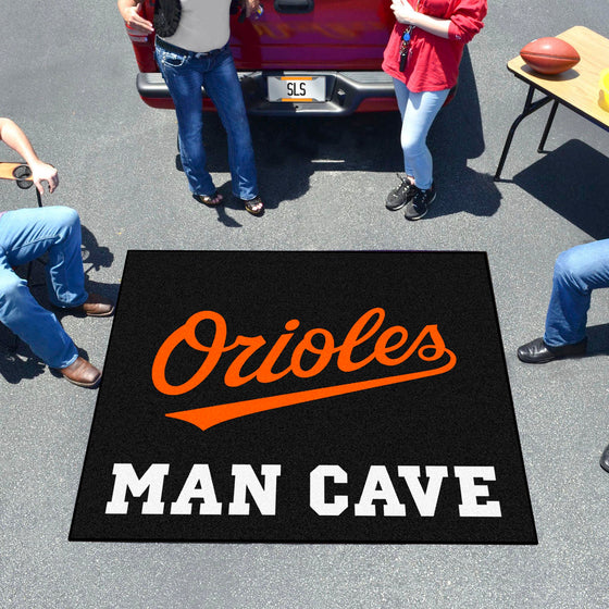 Baltimore Orioles Man Cave Tailgater Rug - 5ft. x 6ft.