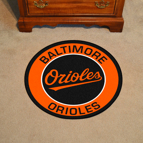 Baltimore Orioles Roundel Rug - 27in. Diameter