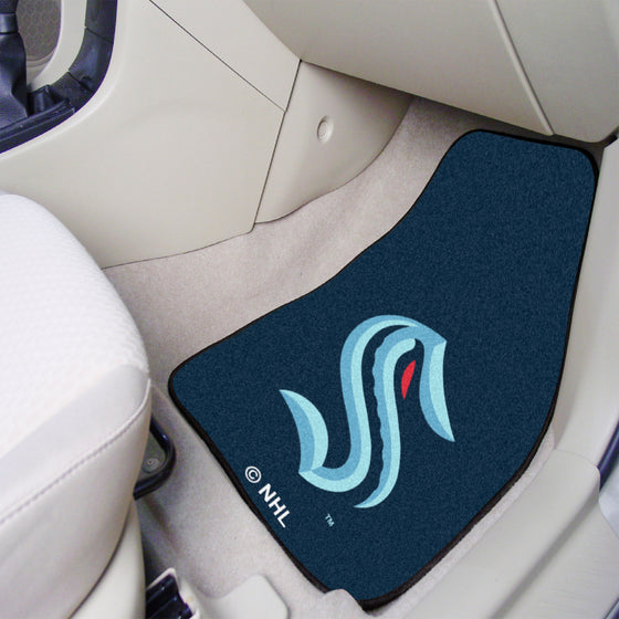 Seattle Kraken Front Carpet Car Mat Set - 2 Pieces