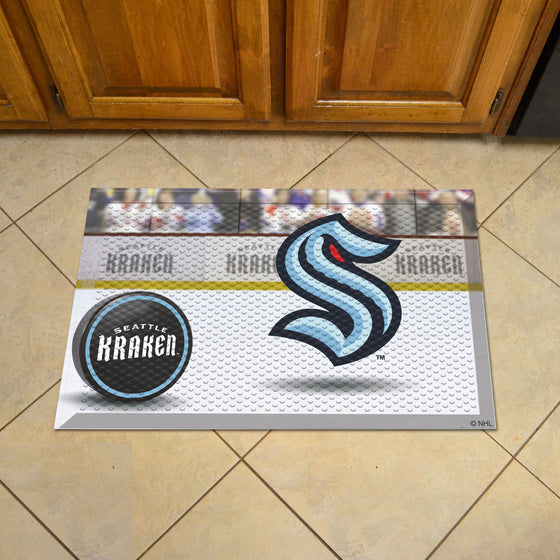 Seattle Kraken Rubber Scraper Door Mat