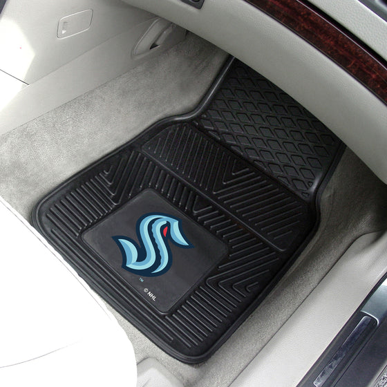 Seattle Kraken Heavy Duty Car Mat Set - 2 Pieces