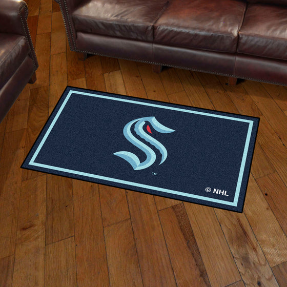 Seattle Kraken 3ft. x 5ft. Plush Area Rug