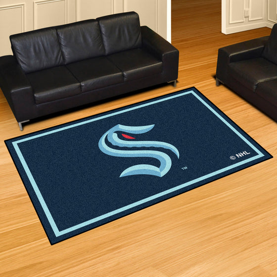 Seattle Kraken 5ft. x 8 ft. Plush Area Rug