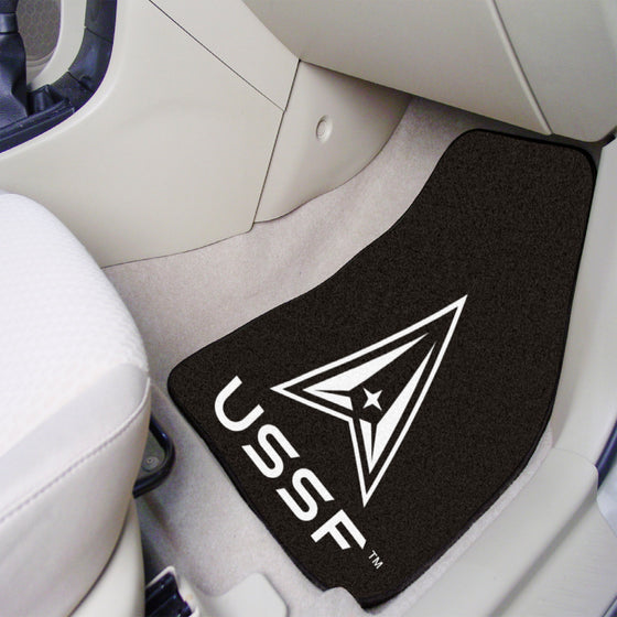 U.S. Space Force Front Carpet Car Mat Set - 2 Pieces