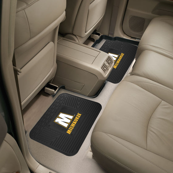 Wisconsin-Milwaukee Panthers Back Seat Car Utility Mats - 2 Piece Set