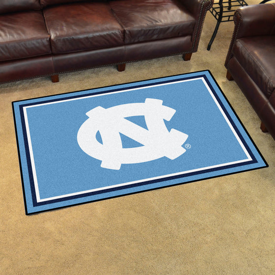 North Carolina Tar Heels 4ft. x 6ft. Plush Area Rug