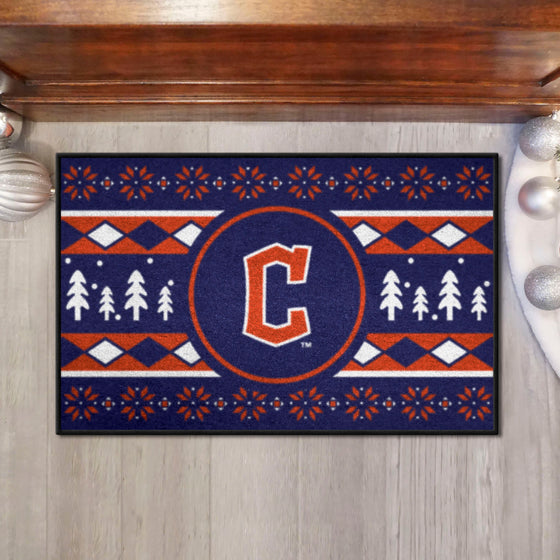 Cleveland Guardians Holiday Sweater Starter Mat Accent Rug - 19in. x 30in.