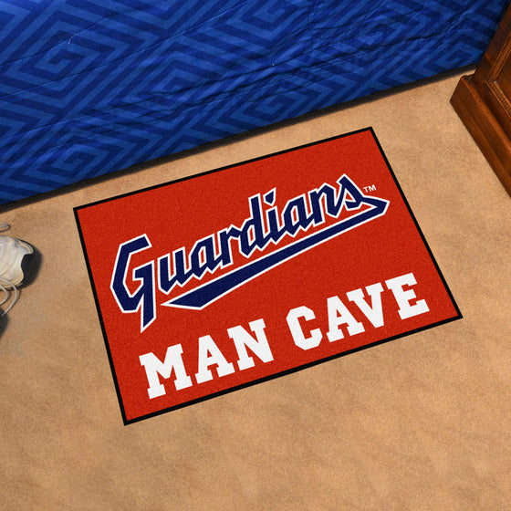 Cleveland Guardians Man Cave Starter Mat Accent Rug - 19in. x 30in.