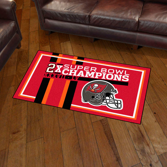 Tampa Bay Buccaneers Dynasty 3ft. x 5ft. Plush Area Rug