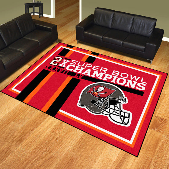 Tampa Bay Buccaneers Dynasty 8ft. x 10ft. Plush Area Rug