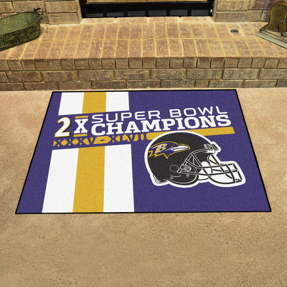 Baltimore Ravens All-Star Rug - 34 in. x 42.5 in. Plush Area Rug