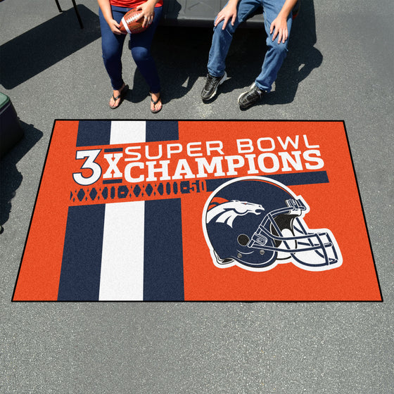 Denver Broncos Ulti-Mat Rug - 5ft. x 8ft.