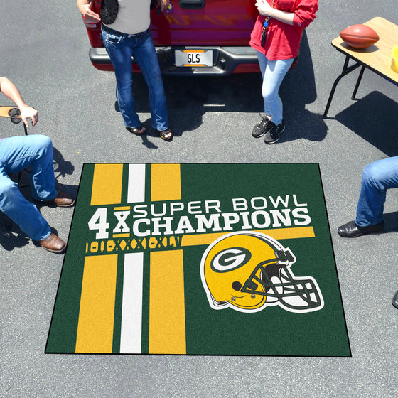 Green Bay Packers Dynasty Tailgater Rug - 5ft. x 6ft.