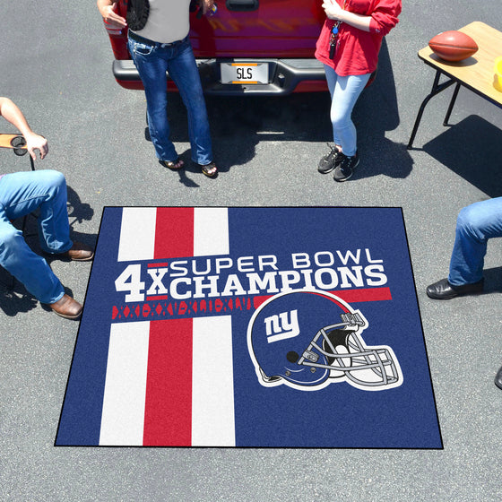 New York Giants Dynasty Tailgater Rug - 5ft. x 6ft.