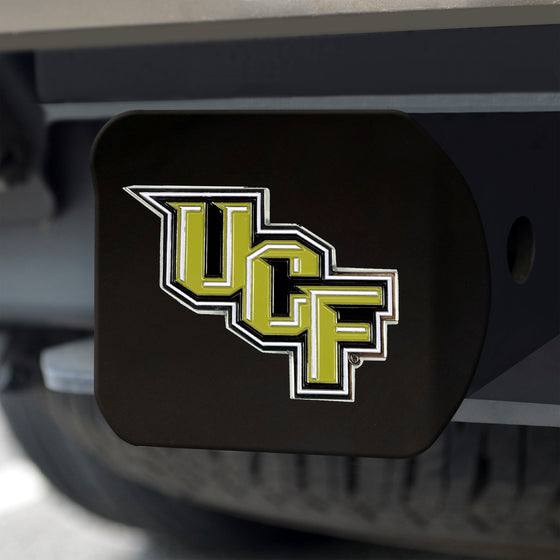 Central Florida Knights Black Metal Hitch Cover - 3D Color Emblem