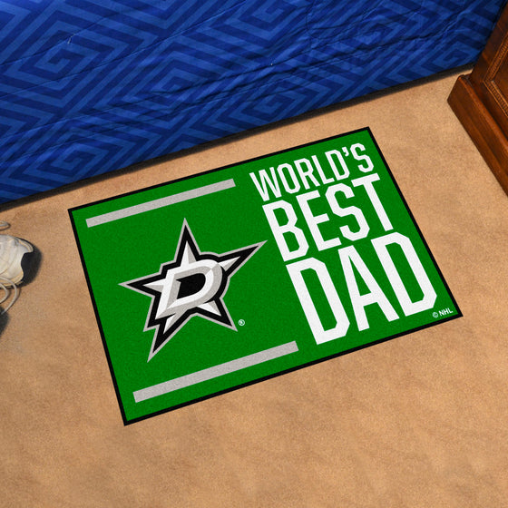 Dallas Stars Starter Mat Accent Rug - 19in. x 30in. World's Best Dad Starter Mat