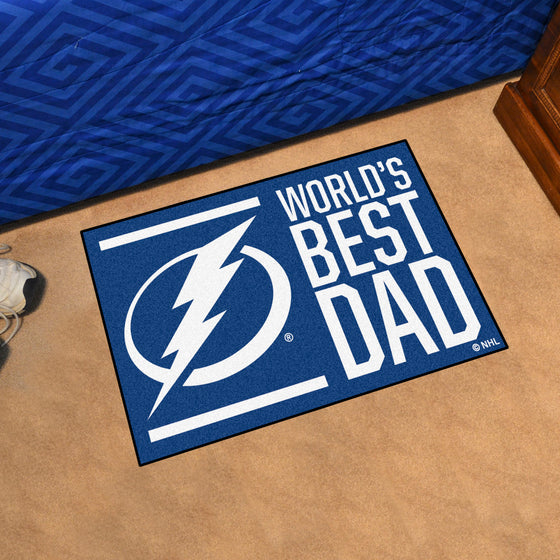 Tampa Bay Lightning Starter Mat Accent Rug - 19in. x 30in. World's Best Dad Starter Mat