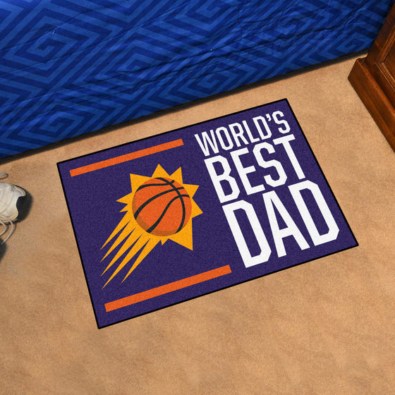 Phoenix Suns Starter Mat Accent Rug - 19in. x 30in. World's Best Dad Starter Mat