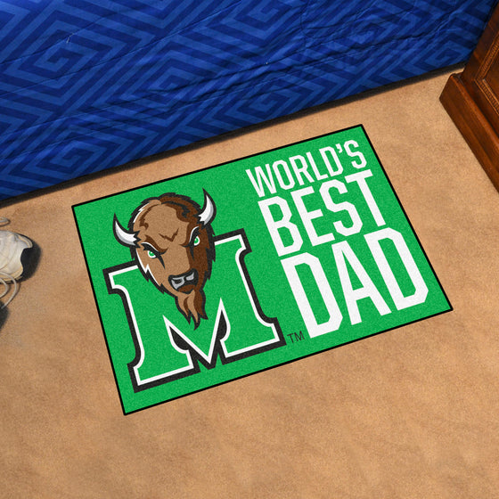 Marshall Thundering Herd Starter Mat Accent Rug - 19in. x 30in. World's Best Dad Starter Mat