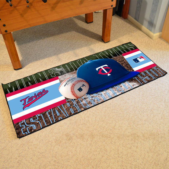 Minnesota Twins Baseball Runner Rug - 30in. x 72in.