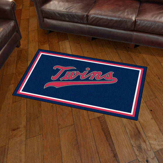 Minnesota Twins 3ft. x 5ft. Plush Area Rug