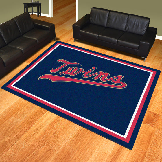 Minnesota Twins 8ft. x 10 ft. Plush Area Rug