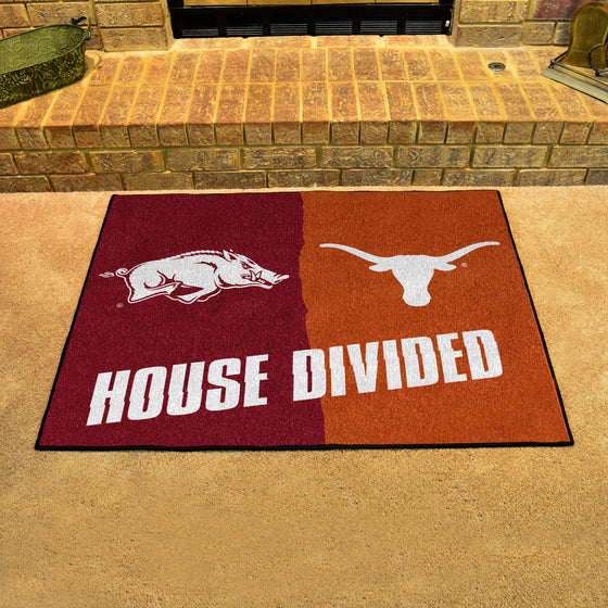 House Divided - Arkansas / Texas House Divided House Divided Rug - 34 in. x 42.5 in.