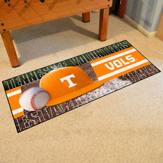 Tennessee Volunteers Baseball Runner Rug - 30in. x 72in.