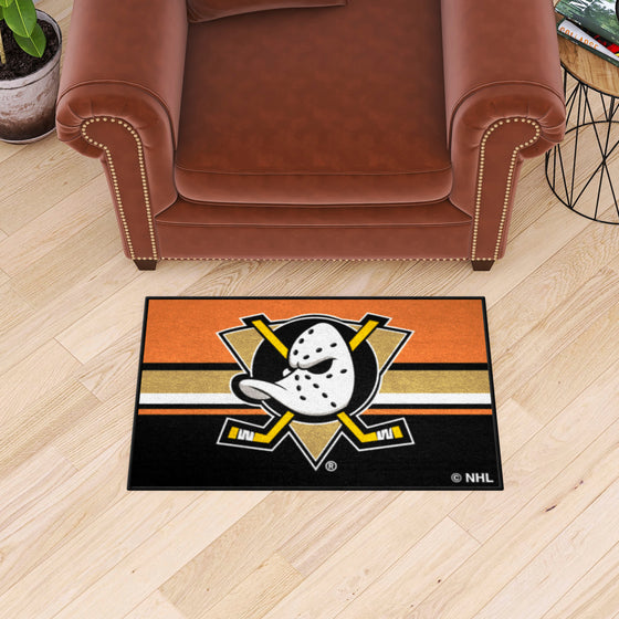 Anaheim Ducks Starter Mat Accent Rug - 19in. x 30in. Uniform Alternate Design